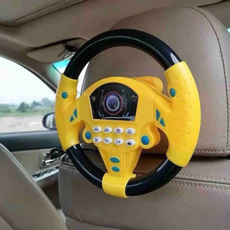 KIDS  ELECTRIC CAR STEERING WHEEL TOY